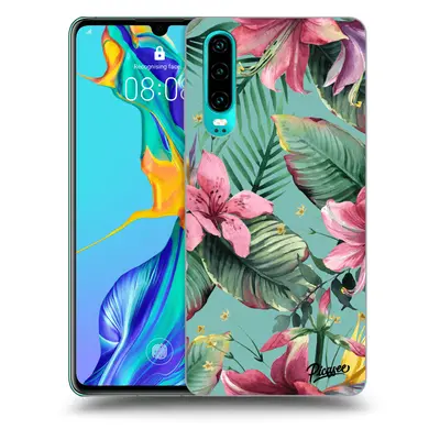 Fekete szilikon tok az alábbi mobiltelefonokra Huawei P30 - Hawaii