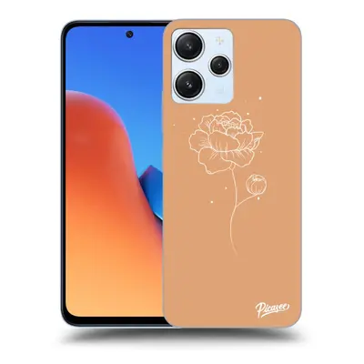 Fekete szilikon tok az alábbi mobiltelefonokra Xiaomi Redmi 5G - Peonies