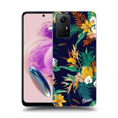 Fekete szilikon tok az alábbi mobiltelefonokra Xiaomi Redmi Note 12S - Pineapple Color