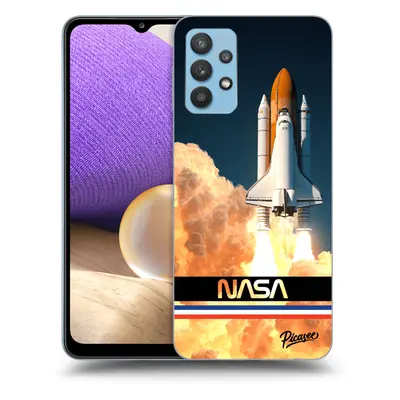 Átlátszó szilikon tok az alábbi mobiltelefonokra Samsung Galaxy A32 4G SM-A325F - Space Shuttle