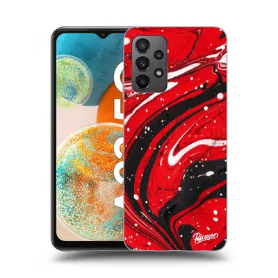 Átlátszó szilikon tok az alábbi mobiltelefonokra Samsung Galaxy A23 A236B 5G - Red black