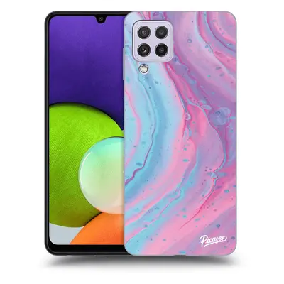 Fekete szilikon tok az alábbi mobiltelefonokra Samsung Galaxy A22 A225F 4G - Pink liquid