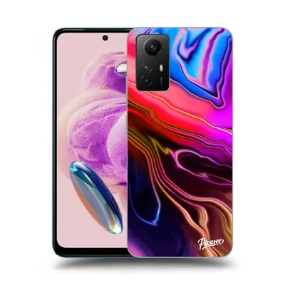 Fekete szilikon tok az alábbi mobiltelefonokra Xiaomi Redmi Note 12S - Electric