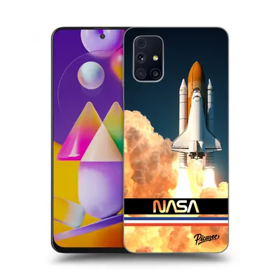 Fekete szilikon tok az alábbi mobiltelefonokra Samsung Galaxy M31s - Space Shuttle