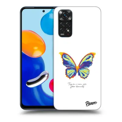 Fekete szilikon tok az alábbi mobiltelefonokra Xiaomi Redmi Note 11S 4G - Diamanty White