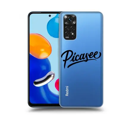 Átlátszó szilikon tok az alábbi mobiltelefonokra Xiaomi Redmi Note 11S 4G - Picasee - black