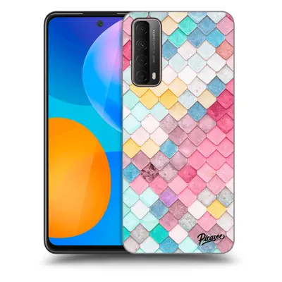 Fekete szilikon tok az alábbi mobiltelefonokra Huawei P Smart - Colorful roof