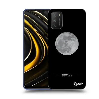 Fekete szilikon tok az alábbi mobiltelefonokra Xiaomi Poco M3 - Moon Minimal