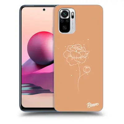 Átlátszó szilikon tok az alábbi mobiltelefonokra Xiaomi Redmi Note 10S - Peonies