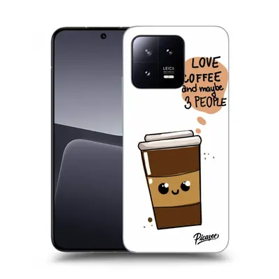 Fekete szilikon tok az alábbi mobiltelefonokra Xiaomi - Cute coffee