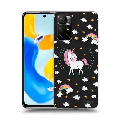 Fekete szilikon tok az alábbi mobiltelefonokra Xiaomi Redmi Note 11S 5G - Unicorn star heaven