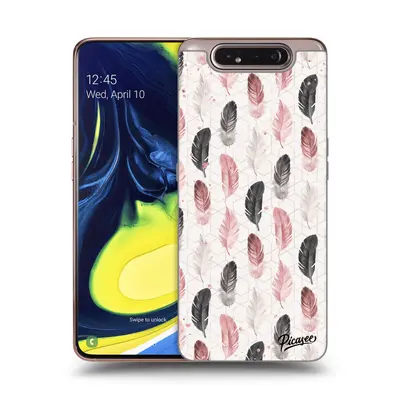 Átlátszó szilikon tok az alábbi mobiltelefonokra Samsung Galaxy A80 A805F - Feather