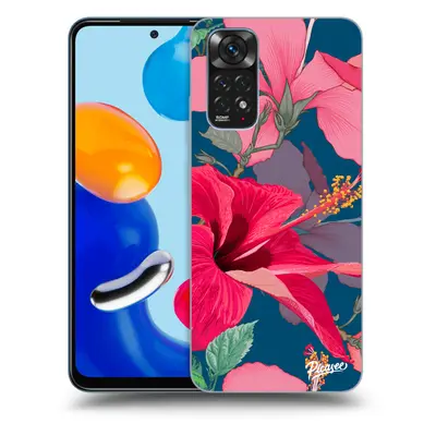 Átlátszó szilikon tok az alábbi mobiltelefonokra Xiaomi Redmi Note 11S 4G - Hibiscus