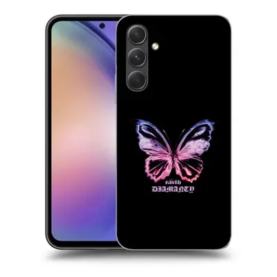 Fekete szilikon tok az alábbi mobiltelefonokra Samsung Galaxy A54 5G - Diamanty Purple