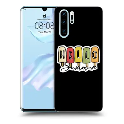 Fekete szilikon tok az alábbi mobiltelefonokra Huawei P30 Pro - Ice Cream