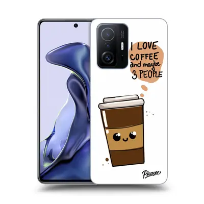 Átlátszó szilikon tok az alábbi mobiltelefonokra Xiaomi 11T - Cute coffee