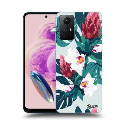 Átlátszó szilikon tok az alábbi mobiltelefonokra Xiaomi Redmi Note 12S - Rhododendron