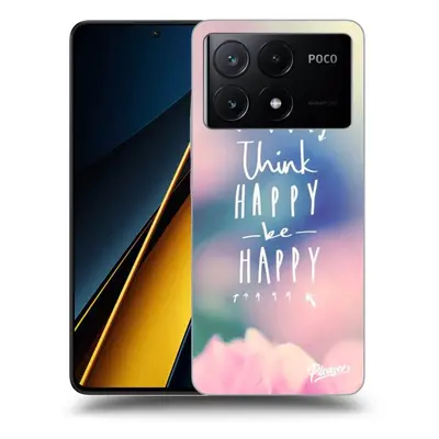 Fekete szilikon tok az alábbi mobiltelefonokra Xiaomi Poco X6 Pro - Think happy be happy