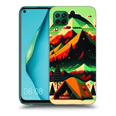 Fekete szilikon tok az alábbi mobiltelefonokra Huawei P40 Lite - Montreal