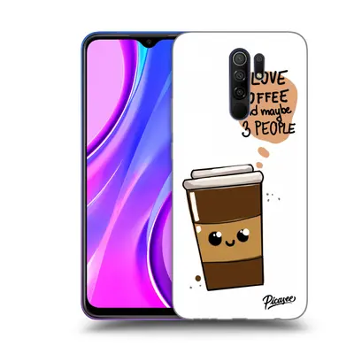 Fekete szilikon tok az alábbi mobiltelefonokra Xiaomi Redmi - Cute coffee