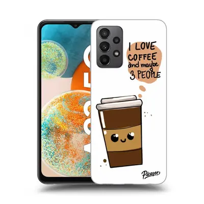 Átlátszó szilikon tok az alábbi mobiltelefonokra Samsung Galaxy A23 A236B 5G - Cute coffee