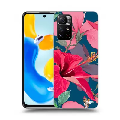 Átlátszó szilikon tok az alábbi mobiltelefonokra Xiaomi Redmi Note 11S 5G - Hibiscus