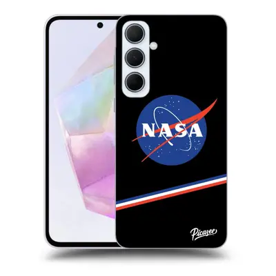 Fekete szilikon tok az alábbi mobiltelefonokra Samsung Galaxy A35 5G A356B - NASA Original