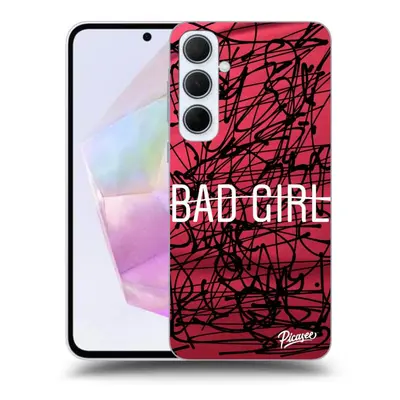 Átlátszó szilikon tok az alábbi mobiltelefonokra Samsung Galaxy A35 5G A356B - Bad girl