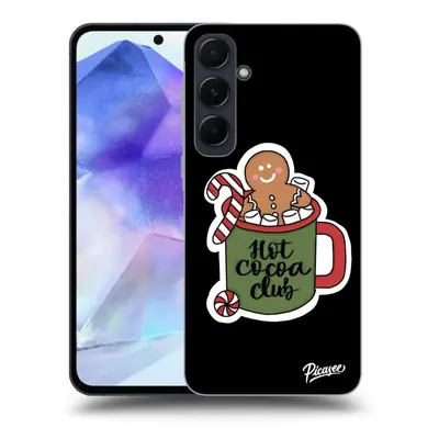 Fekete szilikon tok az alábbi mobiltelefonokra Samsung Galaxy A55 5G A556B - Hot Cocoa Club