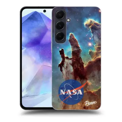 Fekete szilikon tok az alábbi mobiltelefonokra Samsung Galaxy A55 5G A556B - Eagle Nebula