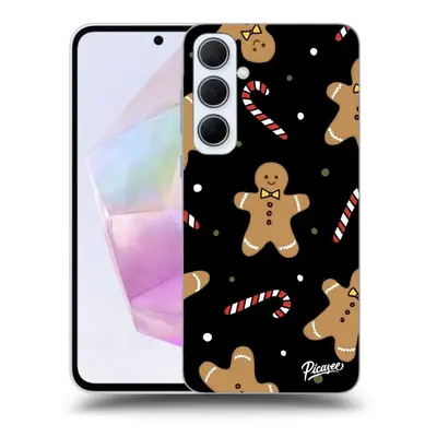 Fekete szilikon tok az alábbi mobiltelefonokra Samsung Galaxy A35 5G A356B - Gingerbread