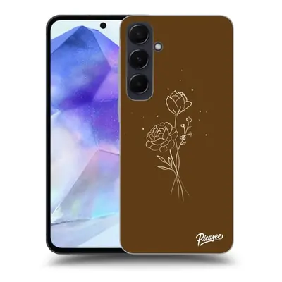 ULTIMATE CASE Samsung Galaxy A55 5G A556B - készülékre - Brown flowers