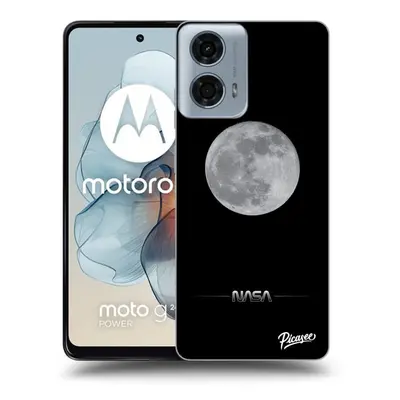 Fekete szilikon tok az alábbi mobiltelefonokra Motorola Moto G24 - Moon Minimal