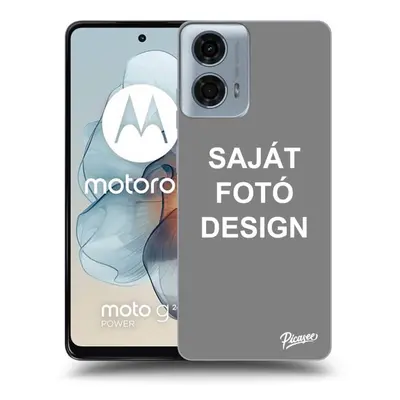 Fekete szilikon tok az alábbi mobiltelefonokra Motorola Moto G24 - Saját fotó/motívum