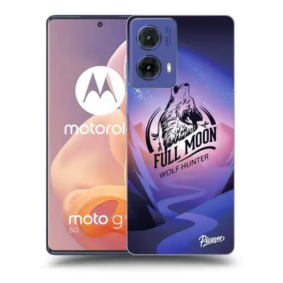 Fekete szilikon tok az alábbi mobiltelefonokra Motorola Moto G85 - Wolf