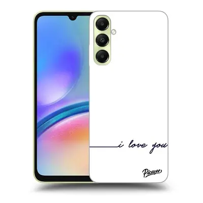 Átlátszó szilikon tok az alábbi mobiltelefonokra Samsung Galaxy A05s A057G - I love you