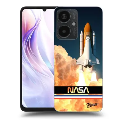 Fekete szilikon tok az alábbi mobiltelefonokra Xiaomi Redmi 13C 5G - Space Shuttle