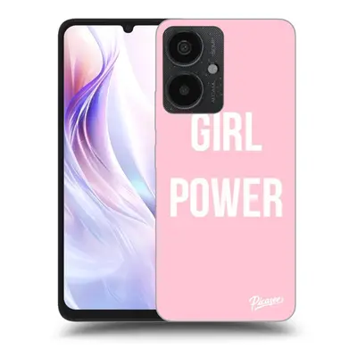 Fekete szilikon tok az alábbi mobiltelefonokra Xiaomi Redmi 13C 5G - Girl power