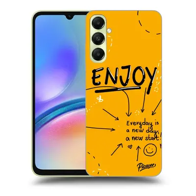 Fekete szilikon tok az alábbi mobiltelefonokra Samsung Galaxy A05s A057G - Enjoy