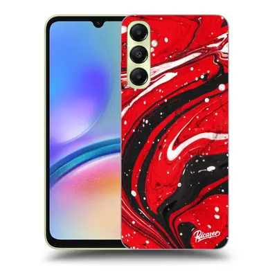 Átlátszó szilikon tok az alábbi mobiltelefonokra Samsung Galaxy A05s A057G - Red black