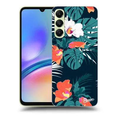 Átlátszó szilikon tok az alábbi mobiltelefonokra Samsung Galaxy A05s A057G - Monstera Color