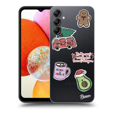 Átlátszó szilikon tok az alábbi mobiltelefonokra Samsung Galaxy A16 5G - Christmas Stickers